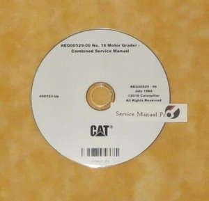 REG000529 Cat No 16 Motor Grader Repair Service Manual 49G - Picture 1 of 1
