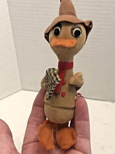 Vintage Kitschy Styrofoam Duck Felt Ornament Lenci? 50's 60's? Collectable - Picture 1 of 13