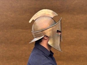 Casco griego espartano medieval - Caballero totalmente portátil y 300 casco de disfraz espartano - Imagen 1 de 10