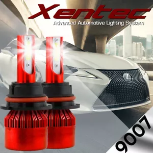 9007 HB5 Dual Hi/Lo Beam 488W 48800LM LED Headlight Conversion Kit Bulbs 6000K - Picture 1 of 12