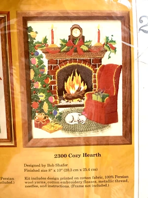 VTG Embroidery Kit Stitchery Crewel Needlework Persian Wool Yarn Creative Circle - Image 1 of 4