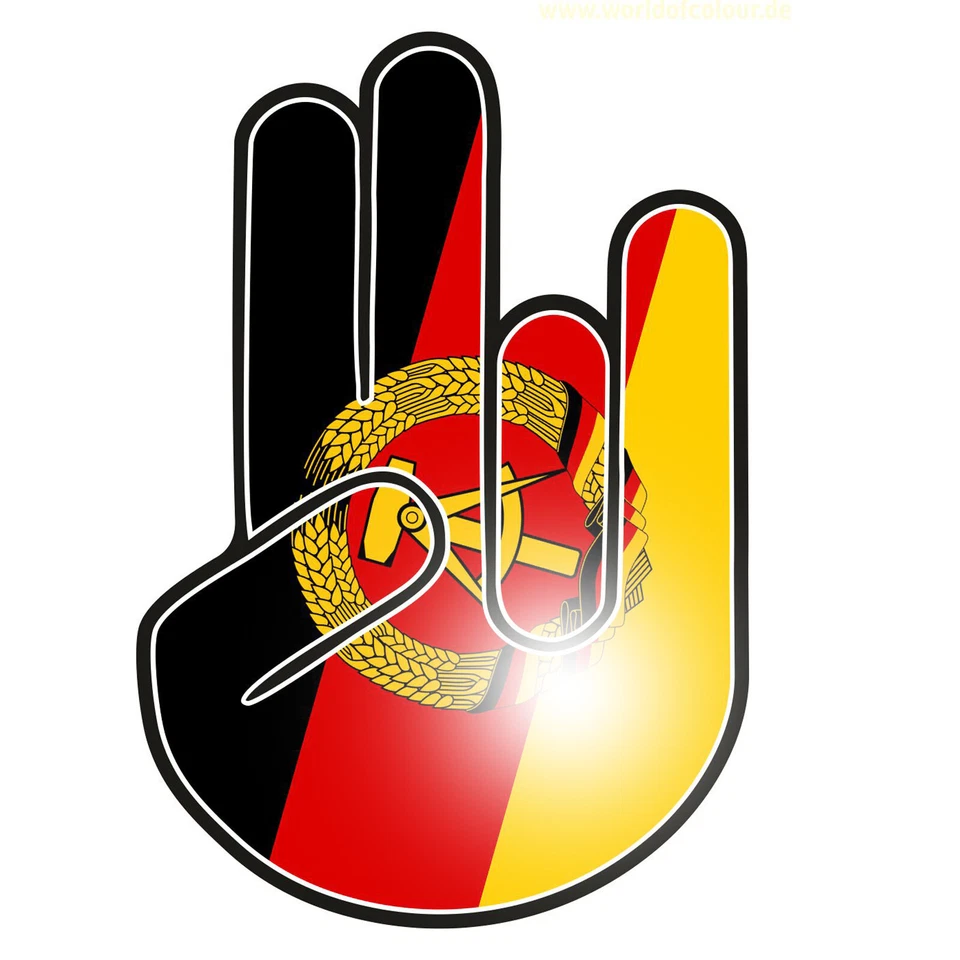 Pegatina RDA pegatina nostalgia retro este MZ ETZ OEM Trabant Wartburg coche - Imagen 1 de 1