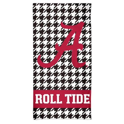 Alabama Crimson Tide Spectra Beach Towel - Houndstooth Cover