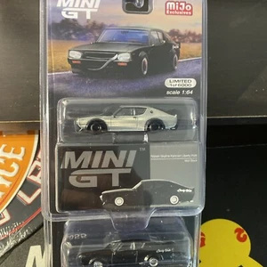 Mini GT 1:64 Nissan Kenmeri Liberty Walk Matt Black #655 CHASE/Regular - Picture 1 of 4