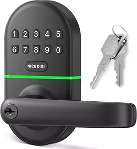 Smart Keypad Door Lock with Handle: Keyless Entry Door Lock for Front Door - Ele - Picture 1 of 12