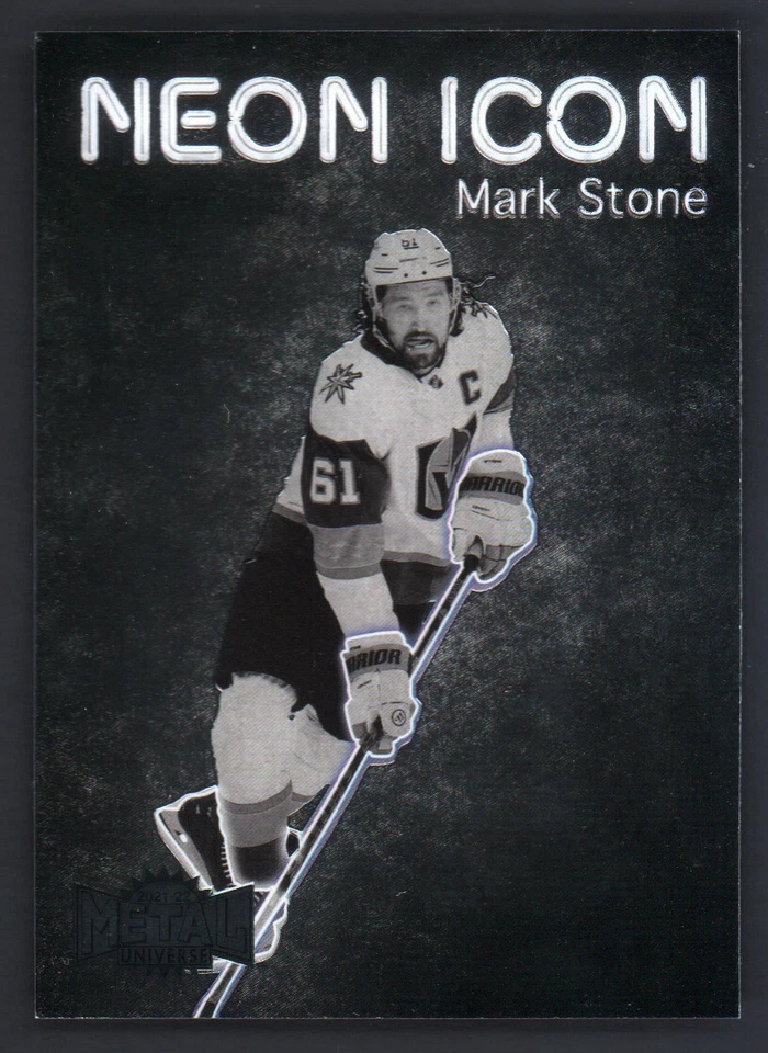 2021-22 UD Skybox Metal Universe Neon Icon Insert #NI-8 Mark Stone - Image 1 of 2