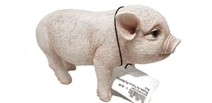 Outdoor / Indoor Garden Resin Animal Statue Pet Pink Gift Standing Pig Piglet - Bild 1 von 4