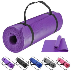 Gymnastikmatte Yogamatte Yoga Pilates Sportmatte 183 x 61 x 1,5 cm (Extra Dick) - Bild 1 von 11
