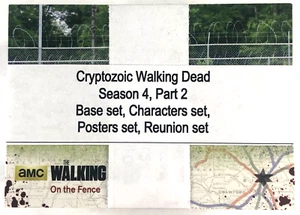 2016 Cryptozoic Walking Dead Season 4 Part 2 Mini Master Set Base+ 3 Insert Sets - Picture 1 of 3