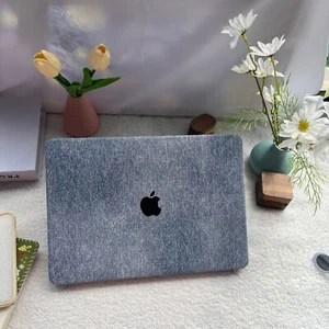Denim Stoff Style MacBook Hülle Soft Cover Mac Air 13 Pro 14 15 16 2025 M4 - Bild 1 von 10