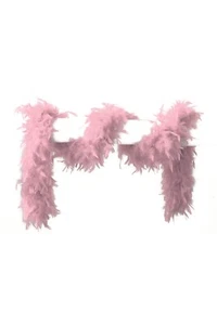 Federboa 180cm rosa 65 Gramm Kostüm Fasching Karneval Party Stola Schal Boa - Bild 1 von 1