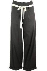 DONNA KARAN STRETCH WIDE LEG PANTS XSMALL - Picture 1 of 6