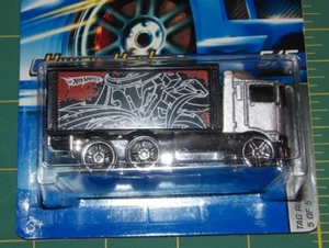 Hot Wheels Tag Rides 2006 - Camión de carretera - plateado y negro - Imagen 1 de 3