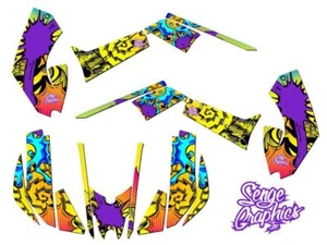 Kit de gráficos DS 70/90 ZANY amarillo Senge 2008-2018 compatible con Can-Am - Imagen 1 de 7