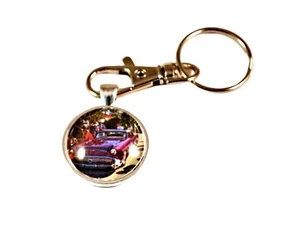 Key Rings for Men Split Ring Hot Rod Muscle Cars Gifts for Car Guy 57 Buick - Picture 1 of 4