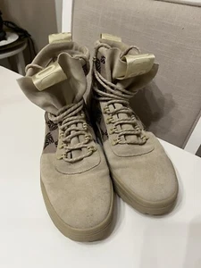 Steve Madden Herren Beige Mixed Media Zunge, Ferse Zuglaschen Anstoßsohle Gepolstert 11 M - Bild 1 von 8