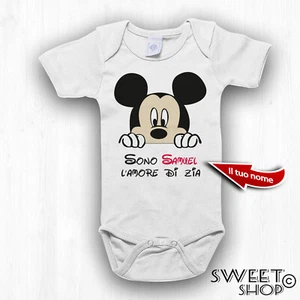 Body neonato PERSONALIZZATO AMORE DI ZIA idea regalo Fun NATALE COMPLEANNO BABY - Picture 1 of 3