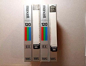4 - Maxell - Epitakale Videokassette - T-120 EX - 6 Stunden Rec. - Leer - unbenutzt - Bild 1 von 3