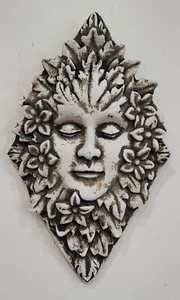 Exclusive Vintage Green Woman Leaf Face Wall Plaque - Picture 1 of 6