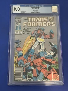 TRANSFORMERS #12 CGC 9.0 NEWSSTAND 1ST PRINT AUTOBOTS DECEPTICONS COMIC 1986 - Picture 1 of 2