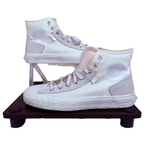 Converse CHUCK TAYLOR ALT STAR HIGH 'WAVY - EGRET' bianco scamosciato tela uomo 10 - Foto 1 di 7