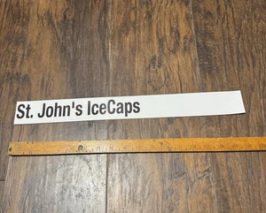 St. John’s IceCaps AHL Issued Pro Stock Locker Room Standings Board Nameplate 2 - Picture 1 of 3