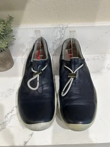 Mocasines Prada Vintage Cuero Azul Palanca - Zapatos Sin Cordones Para Hombre 10 - Imagen 1 de 6