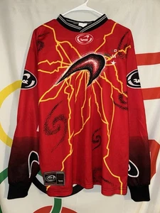 Vintage Runot Indoor Soccer Jersey Large Red AOP Los Majados 90s Mexico - Bild 1 von 12