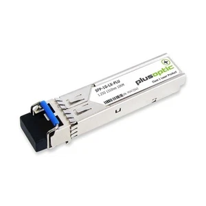 PlusOptic 1.25G, SFP, 1310nm, 10KM Transceiver, LC Connector for SMF with DOM - Photo 1/3