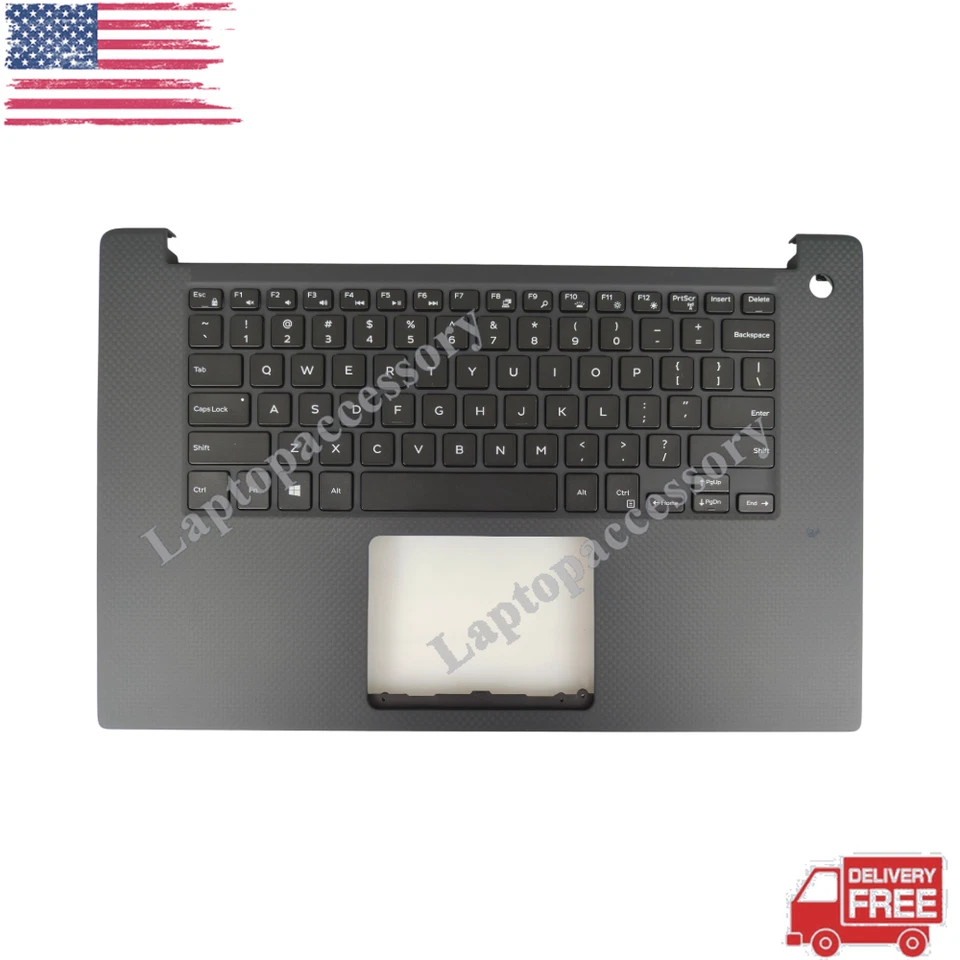 Nuevo teclado retroiluminado con reposamanos para Dell XPS 9570 7590 Precision 5530 5540 0JG1FC Foto 1 de 4
