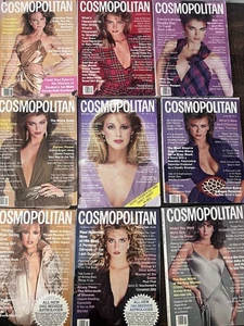 1980s Cosmopolitan Magazine Lot (9) - Picture 1 of 3