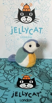 JELLYCAT LONDON BIRDLING BLUE TIT BIRD SMALL PLUSH SOFT TOY USED - Image 1 of 4