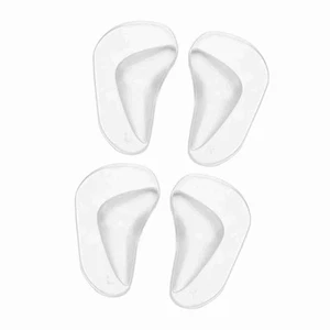 Orthotic Silicone Feet Foot Arch Support Cushion Shoe Insoles Pads (Transparent) - Picture 1 of 21