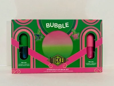 Bubble x Wicked Other Half Lip Balm Set Includes Exclusive Charms & Keychain Bag - Image 1 of 4