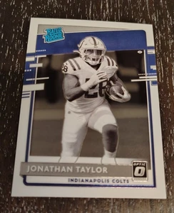 Jonathan Taylor 2020 Optic Rated Rookie RC #317 Black White Variation - Picture 1 of 3