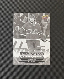 Joshua ROY 2024-25 Upper Deck Series 1 Young Guns Canvas Black and White #C-100 - Picture 1 of 2