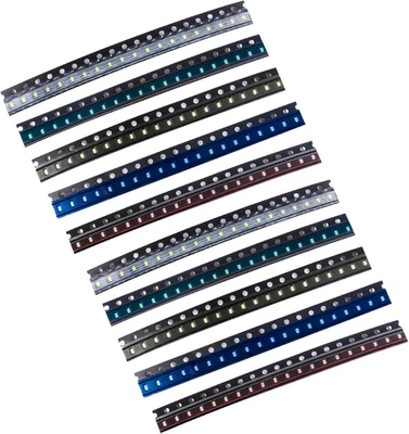 (5 Farben x 40 Stück = 200 Stück) 0603 SMD LED Diodenleuchten sortiertes Kit (Mini Chip - Bild 1 von 4