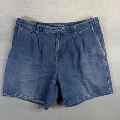 Croft & Barrow Denim Shorts Mens 36 Blue Medium Wash Elastic Waist 6" Inseam - Image 1 of 4