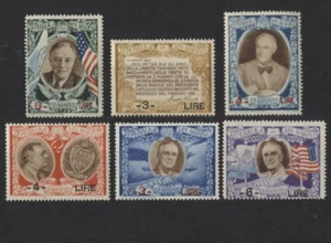 San Marino Franklin Roosevelt #257A-F Mint Never Hinged 1946 SET of Six - Picture 1 of 1