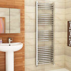 1600 x 400mm Curved Chrome Ladder Warmer Bathroom Heated Towel Rail Radiator