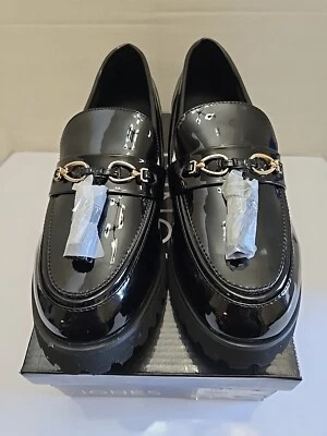 Jones New York Womens Shoes Size 9 Black Priel Patent Leather Loafers NIB - Image 1 of 4