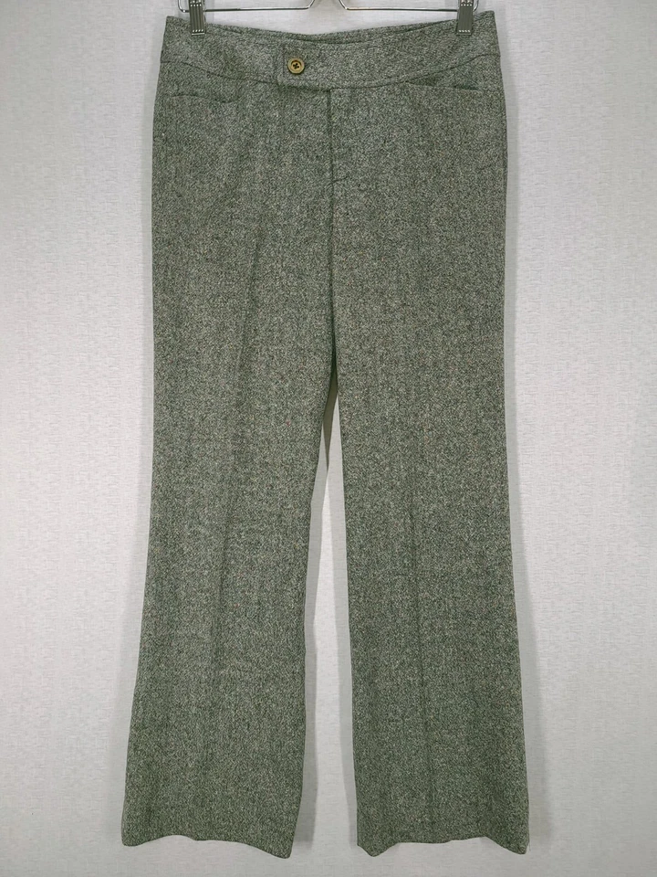 Брюки женские Lilly Pulitzer 8 серые шерстяная шелковая смесь широкие штанины Palm Beach Heritage - Изображение 1 из 4