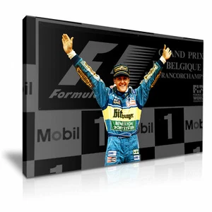 Poster Michael Schumacher F1 Champion tela arte moderna ~ 5 taglie a scelta - Foto 1 di 7
