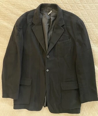VESTIMENTA Made in Italy Vintage Thick Cashmere Sports Jacket in Black Size 42 R - Image 1 of 4