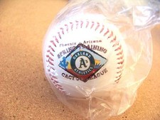 1997 Cactus League Oakland A's Colorado Rockies Spring Training baseball ball