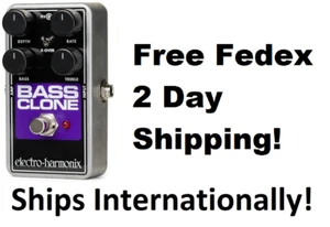 New Electro-Harmonix EHX Bass Clone Bass Chorus Effects Pedal - Picture 1 of 2