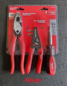 Milwaukee 48-22-3097 Alicates de Liniero, Pelacables, Destornillador Kit de Herramientas de Mano - Imagen 1 de 7