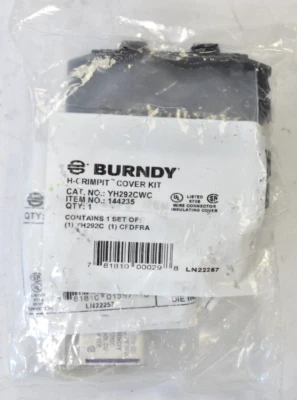 Burndy CU H-Tap Crimpit Cover Kit YH292CWC Hardware Replacement Parts Black - Image 1 of 4