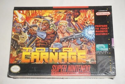 Total Carnage (Super Nintendo SNES) NEW in Box Factory Sealed - Image 1 of 4