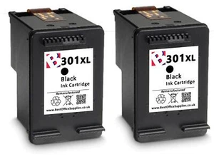 2 Cartuchos De Tinta Compatible 301 XL Para HP Deskjet 2540 Negro Non Oem 301 XL - Imagen 1 de 5